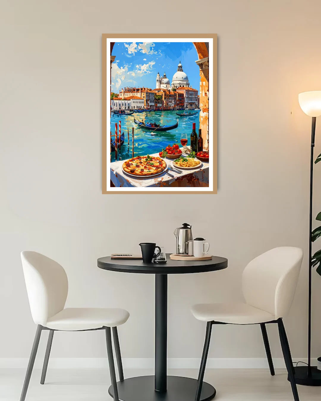 Colorful Venice Canal Cityscape - Wall Art Canvas