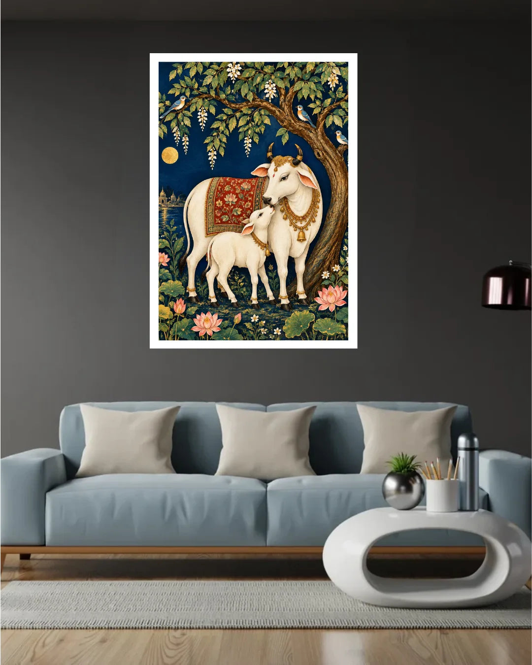 Sacred Cow & Calf – Wall Art Canvas