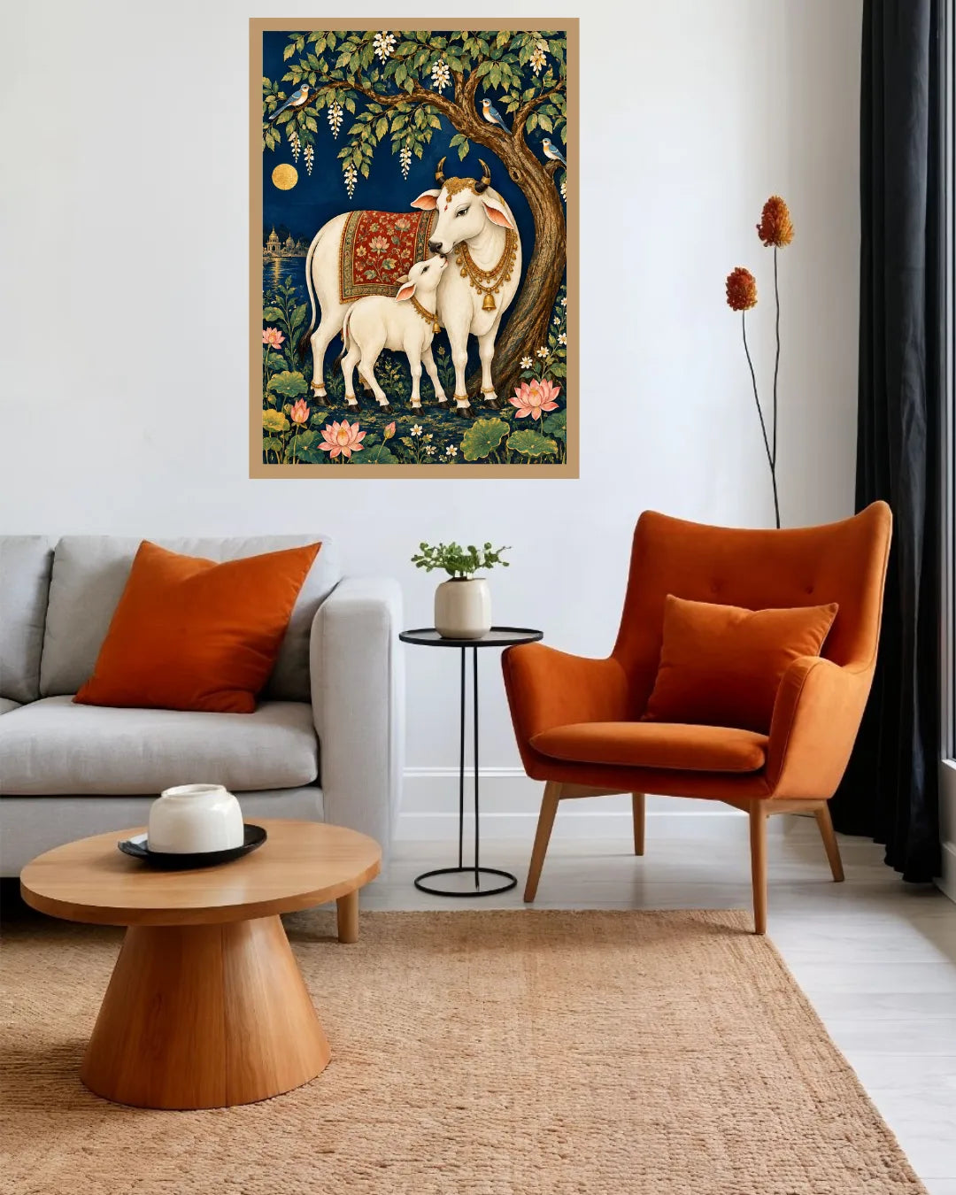 Sacred Cow & Calf – Wall Art Canvas