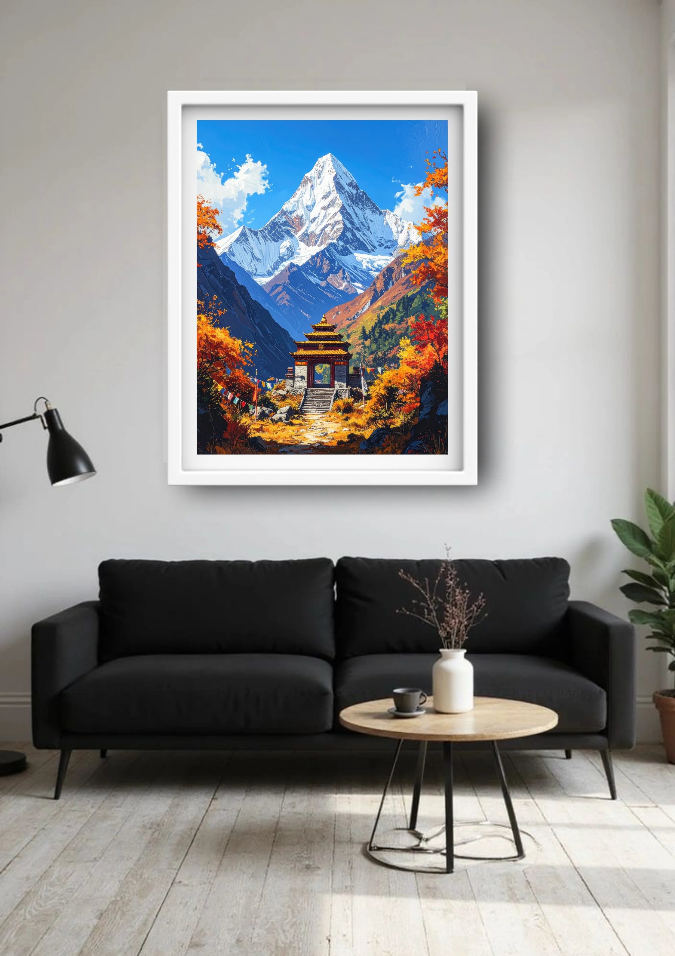 Mountain nature canvas painting artwork