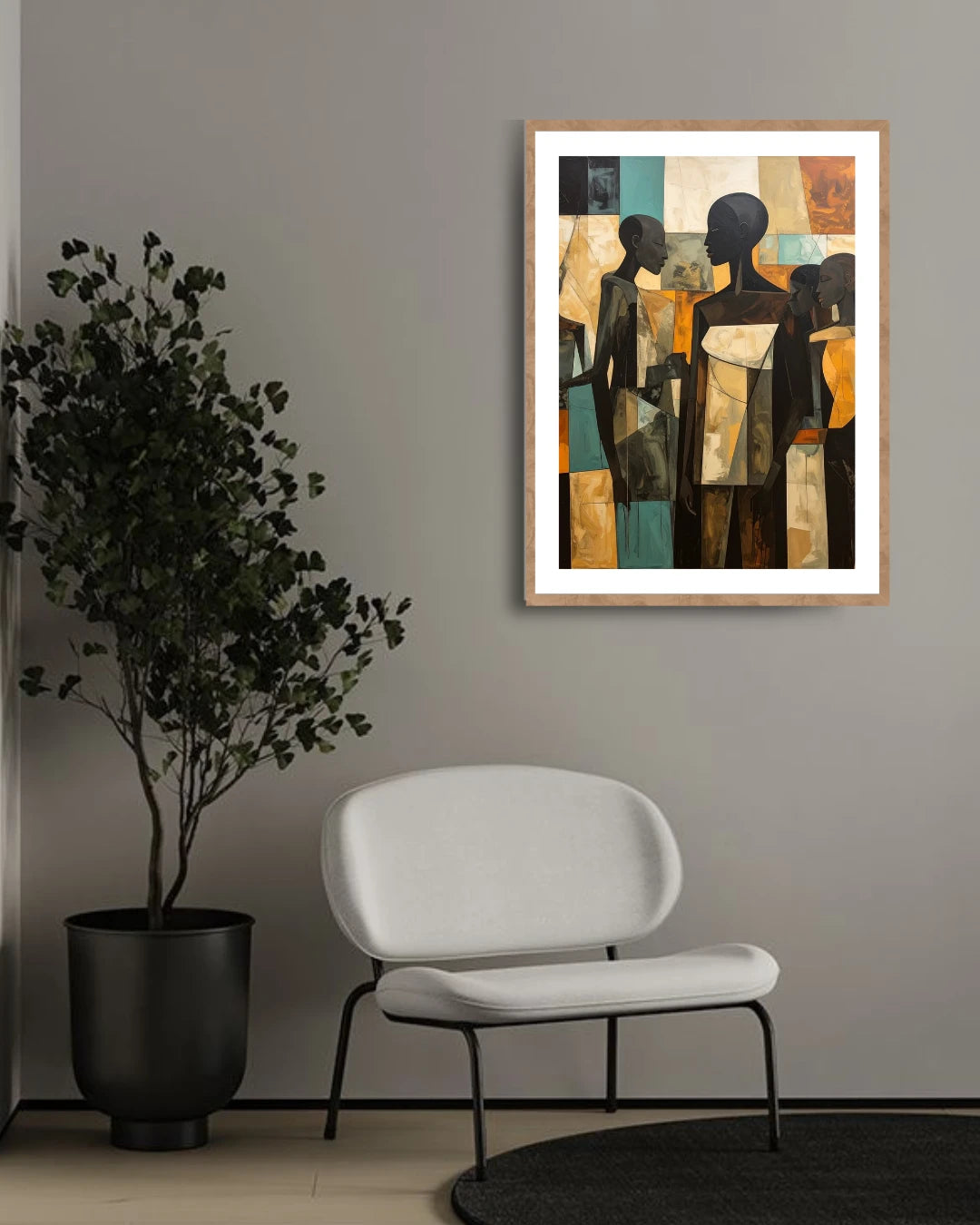 Geometric Figures Gathering - Wall Art Canvas