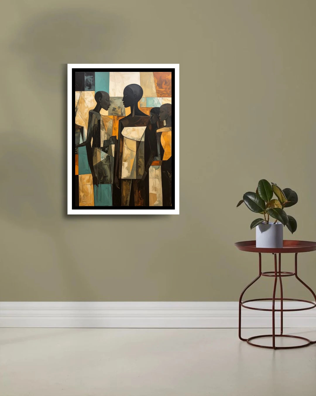 Geometric Figures Gathering - Wall Art Canvas