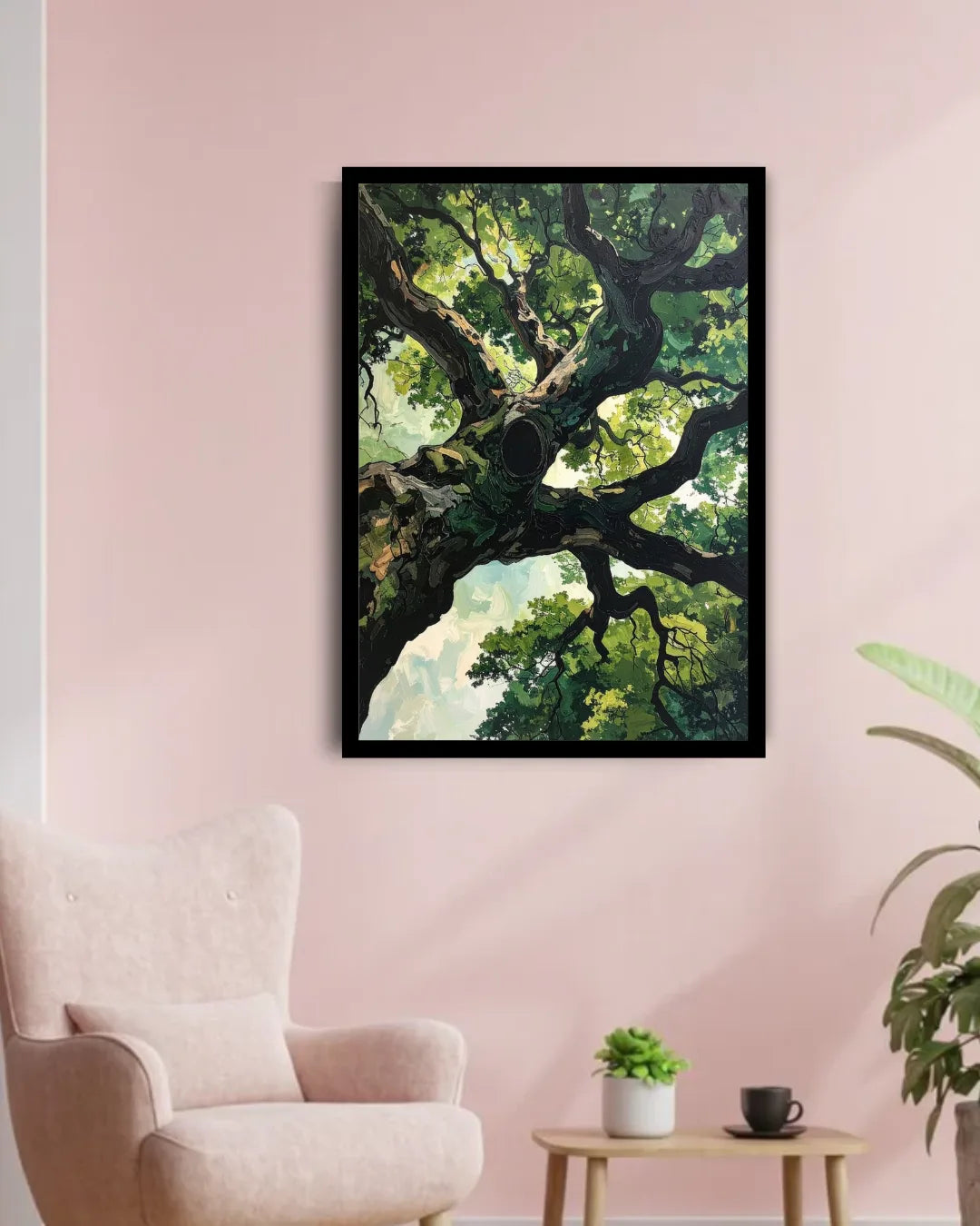 Majestic Green Tree Canopy – Wall Art Canvas