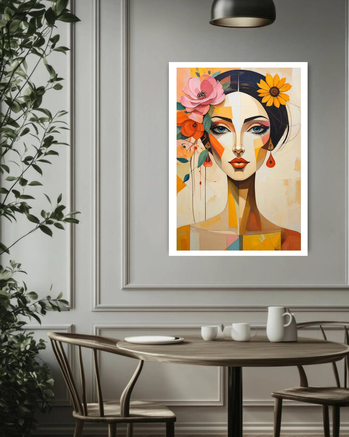 Modern Woman Portrait - Wall Art Canvas WallArtVibes
