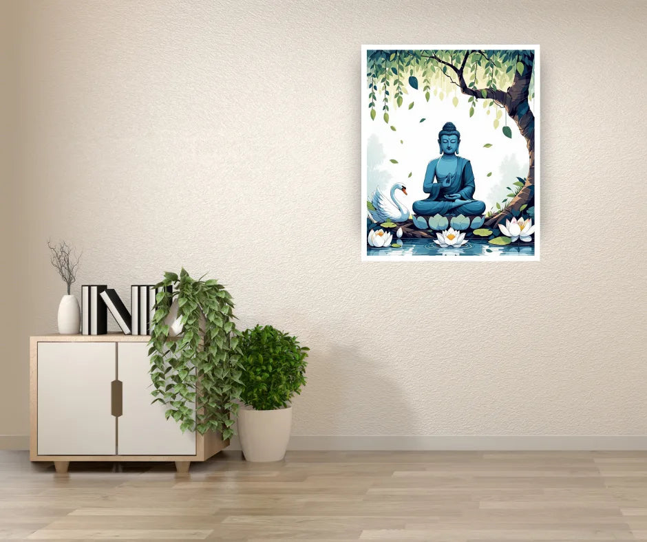 Zen Spiritual Garden Canvas Wall Art
