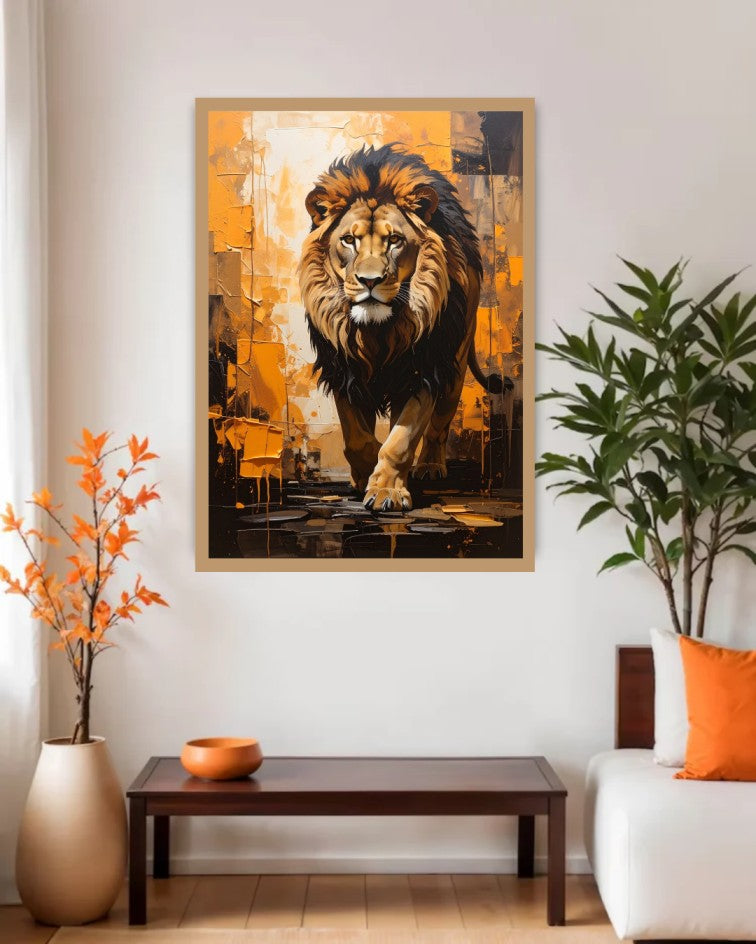 Majestic Lion Portrait - Wall Art Canvas
