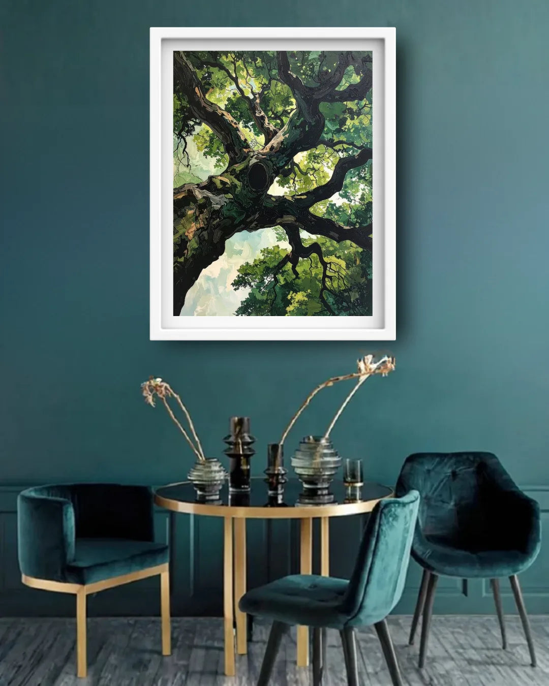 Majestic Green Tree Canopy – Wall Art Canvas
