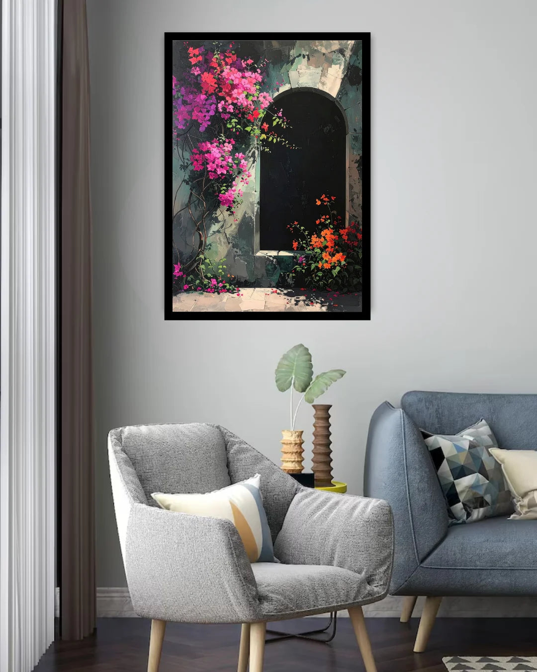 Blooming Archway Garden – Wall Art Canvas