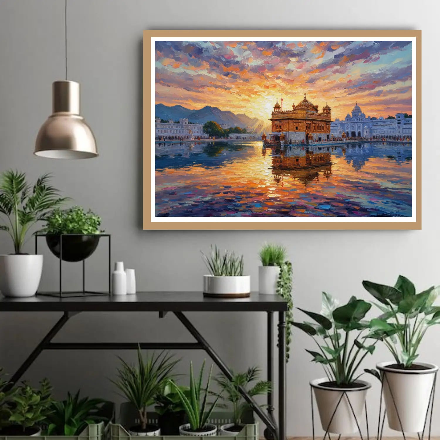 Heritage palace at sunset canvas wall art