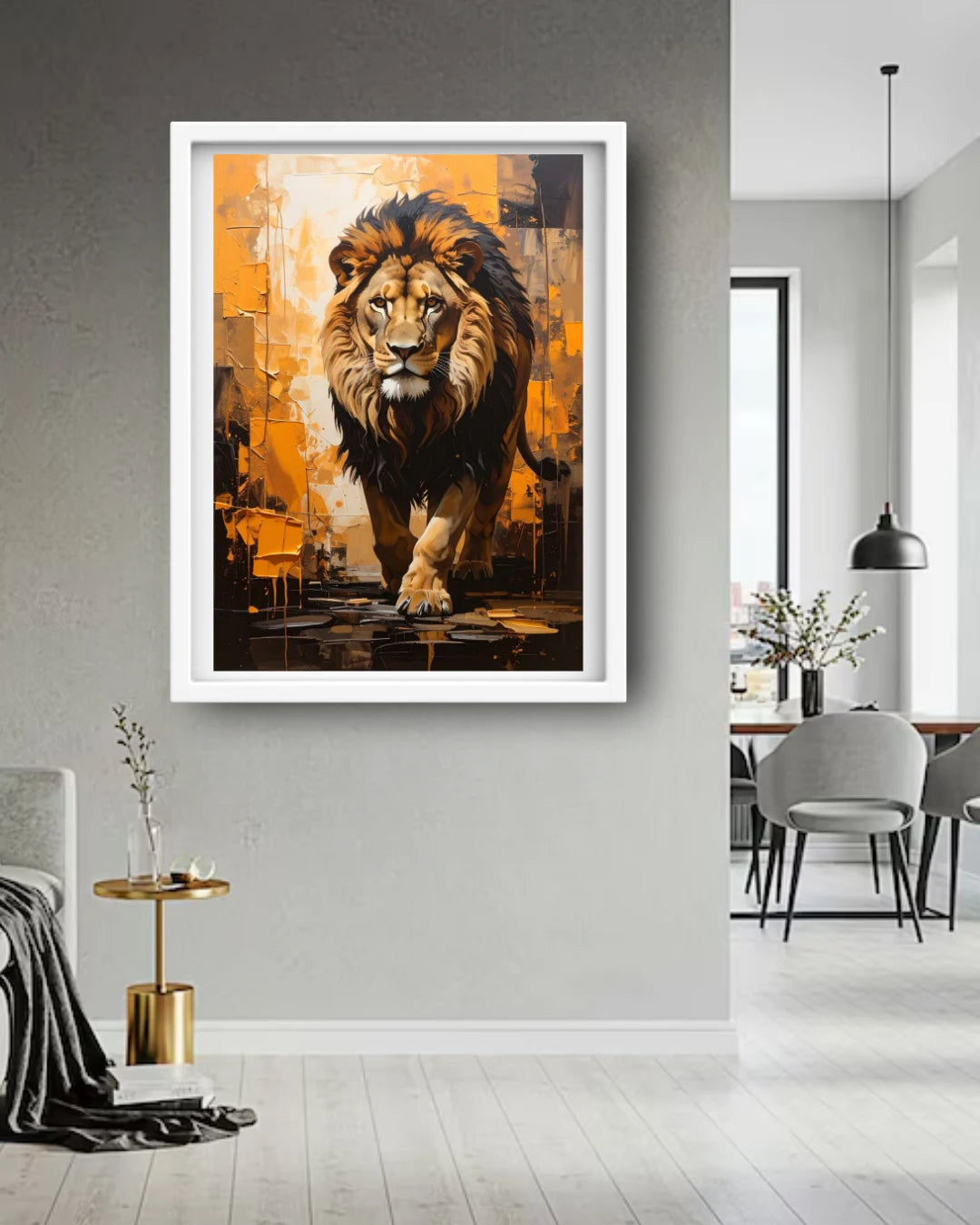 Majestic Lion Portrait - Wall Art Canvas