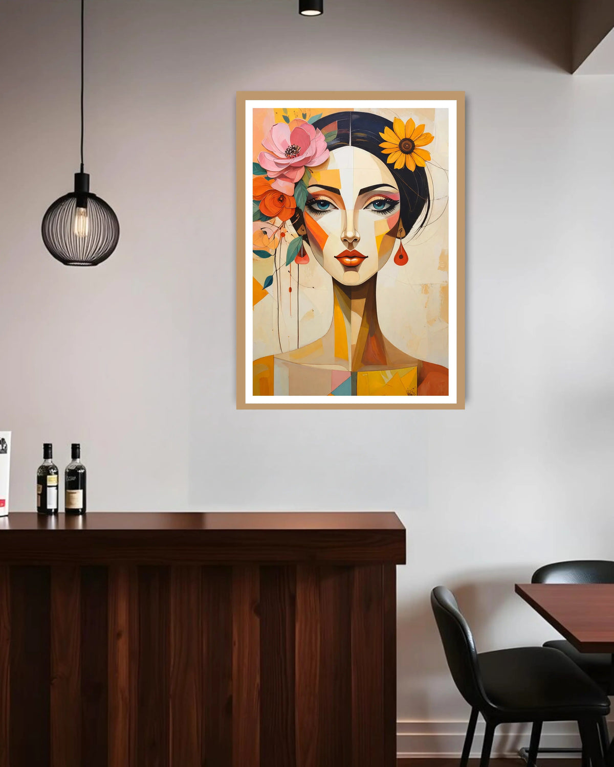 Modern Woman Portrait - Wall Art Canvas WallArtVibes
