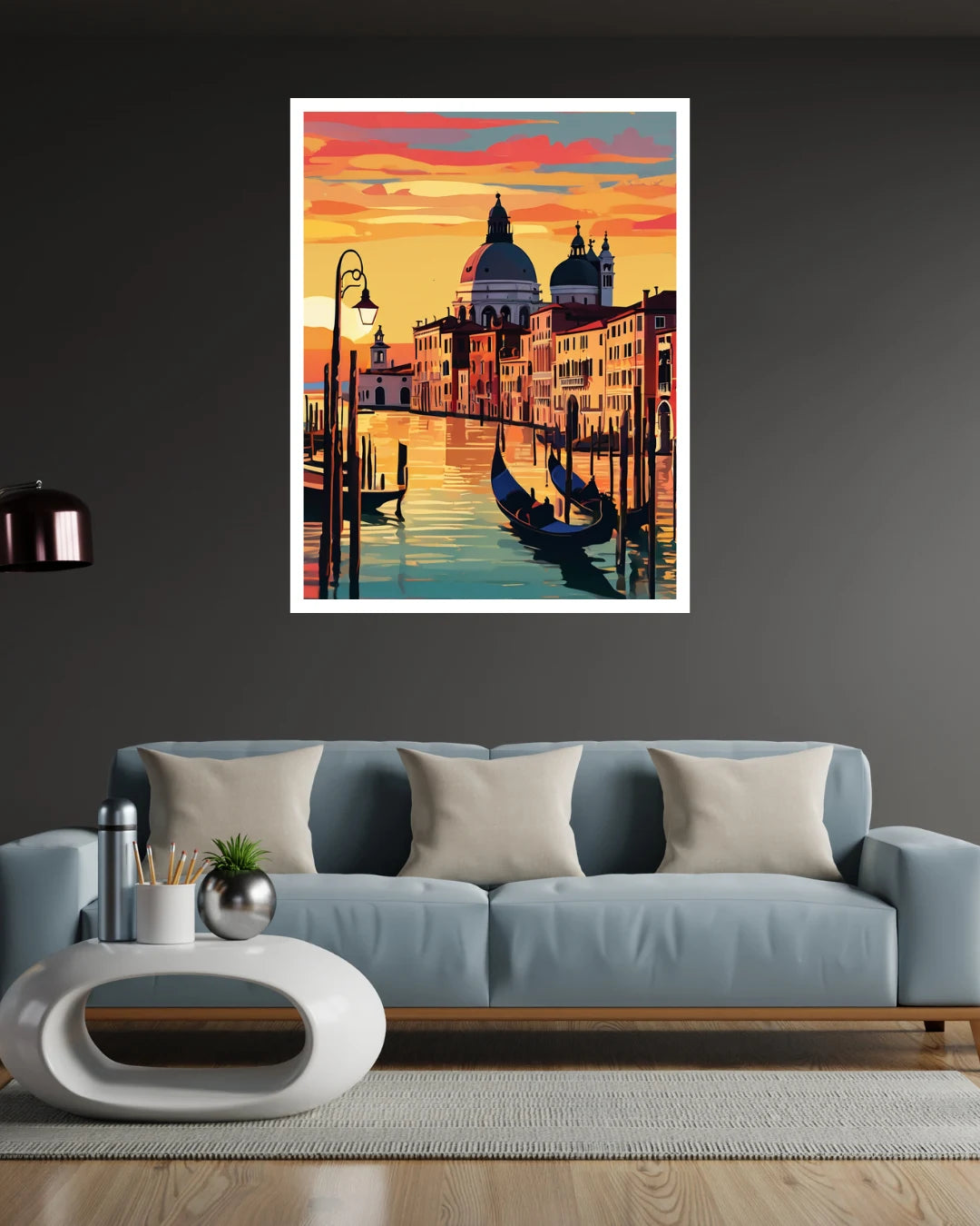 Venetian Sunset Serenade - Wall Art Canvas