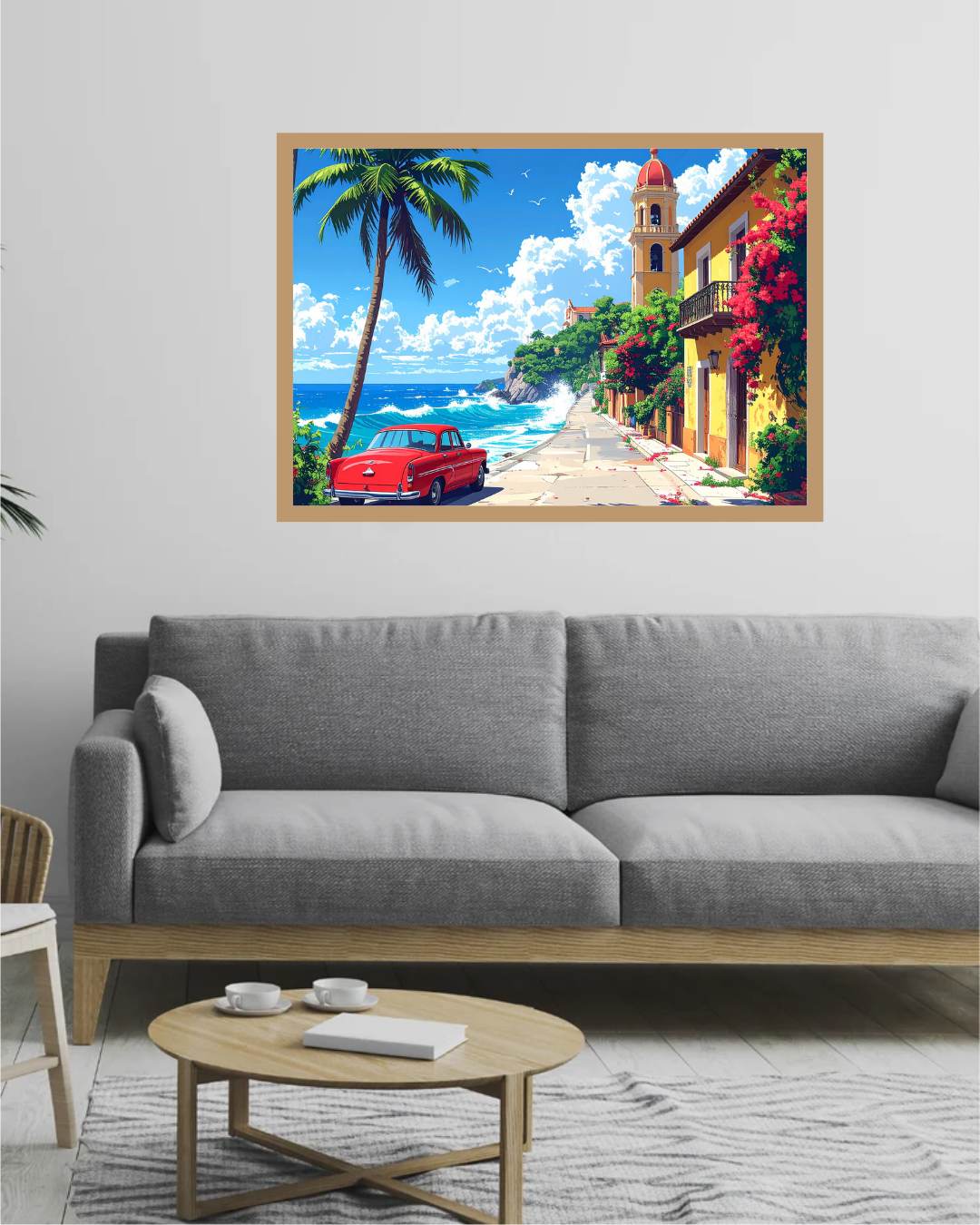 Tropical Coastal Paradise Art - Wall Art Canvas WallArtVibes