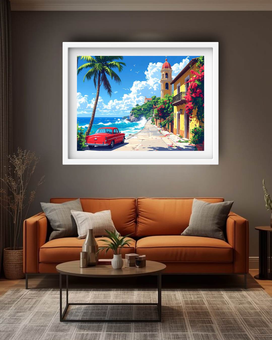 Tropical Coastal Paradise Art - Wall Art Canvas WallArtVibes