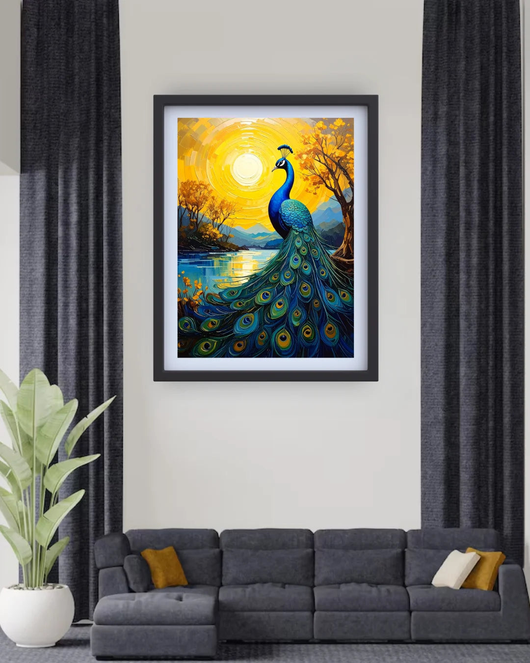 Radiant Peacocks – Wall Art Canvas