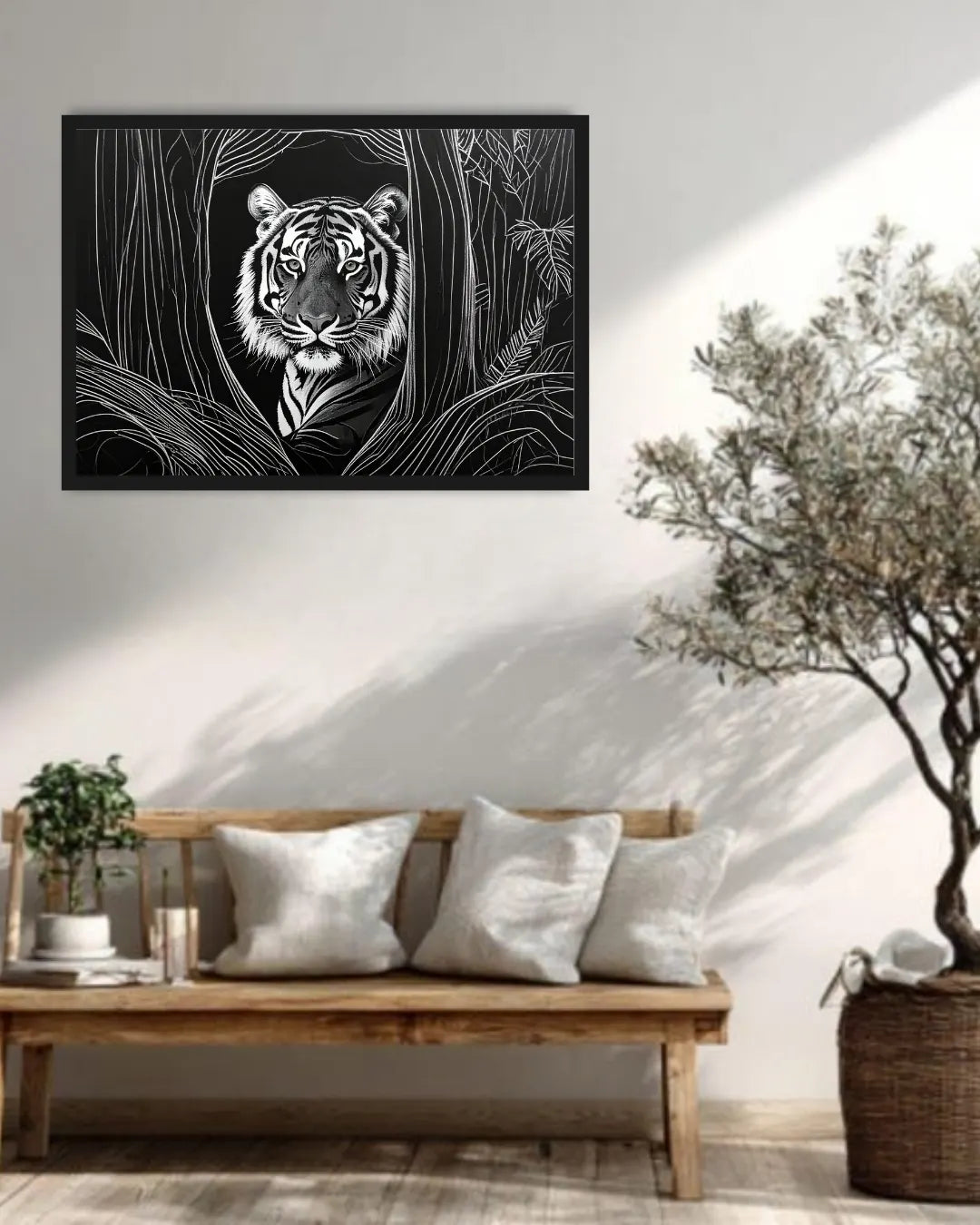Tiger in the Forest – Wall Art Canvas