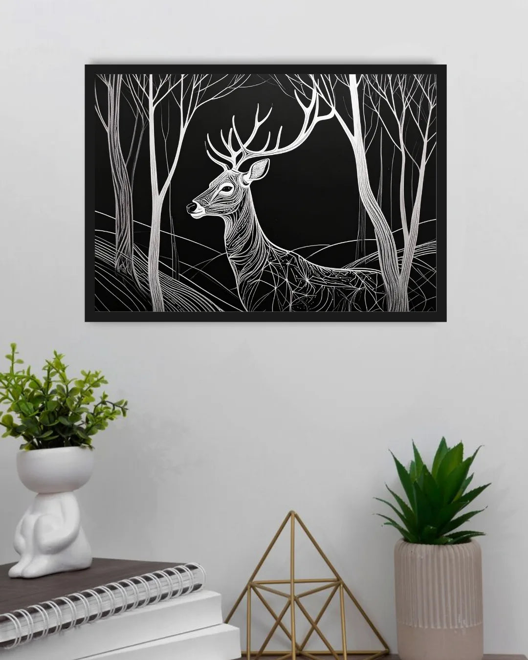 Deer in the Woodland – Wall Art Canvas