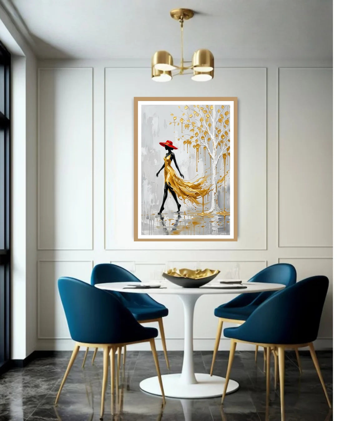 Elegant Lady Abstract Art - Wall Art Canvas