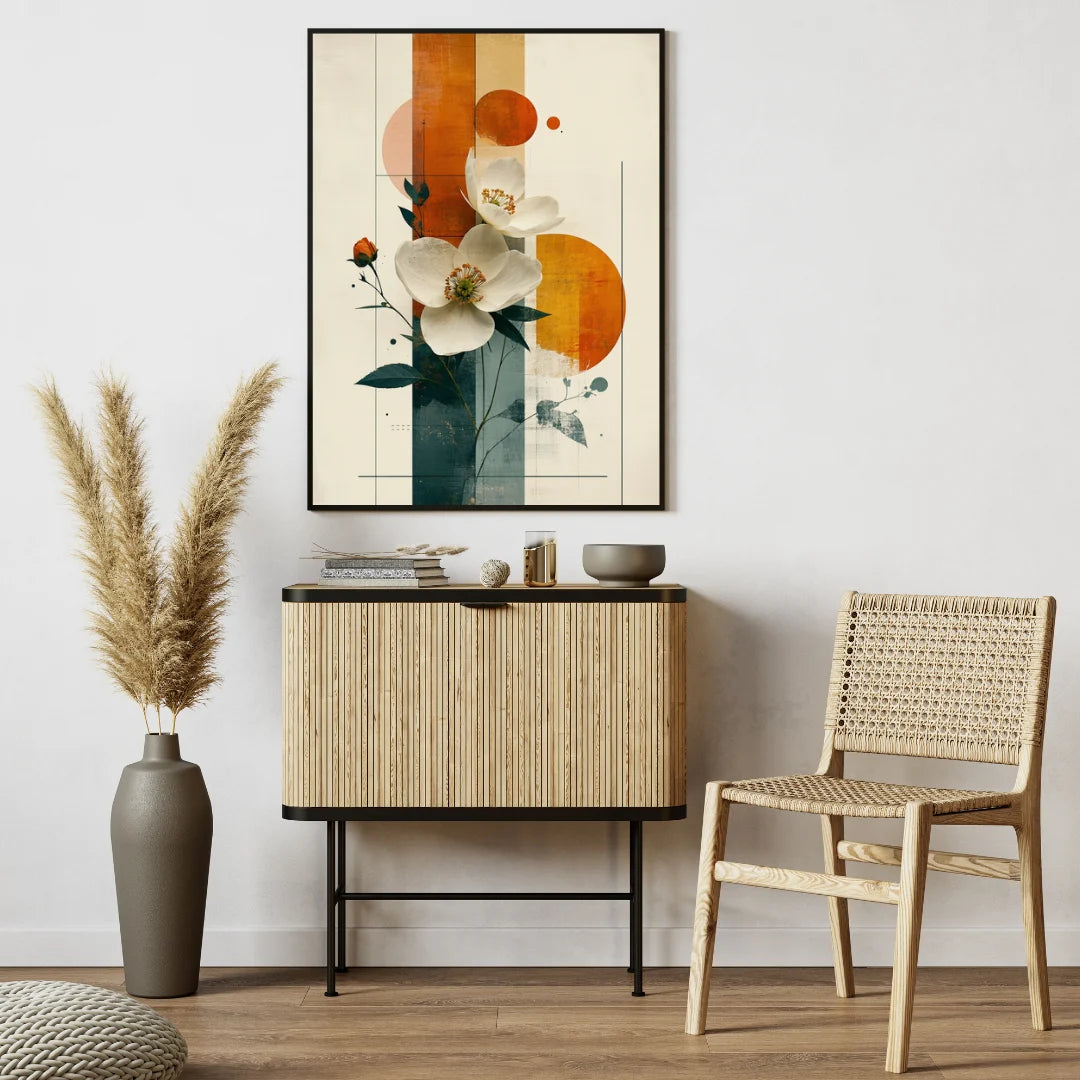 Minimalist Flower Canvas Painting