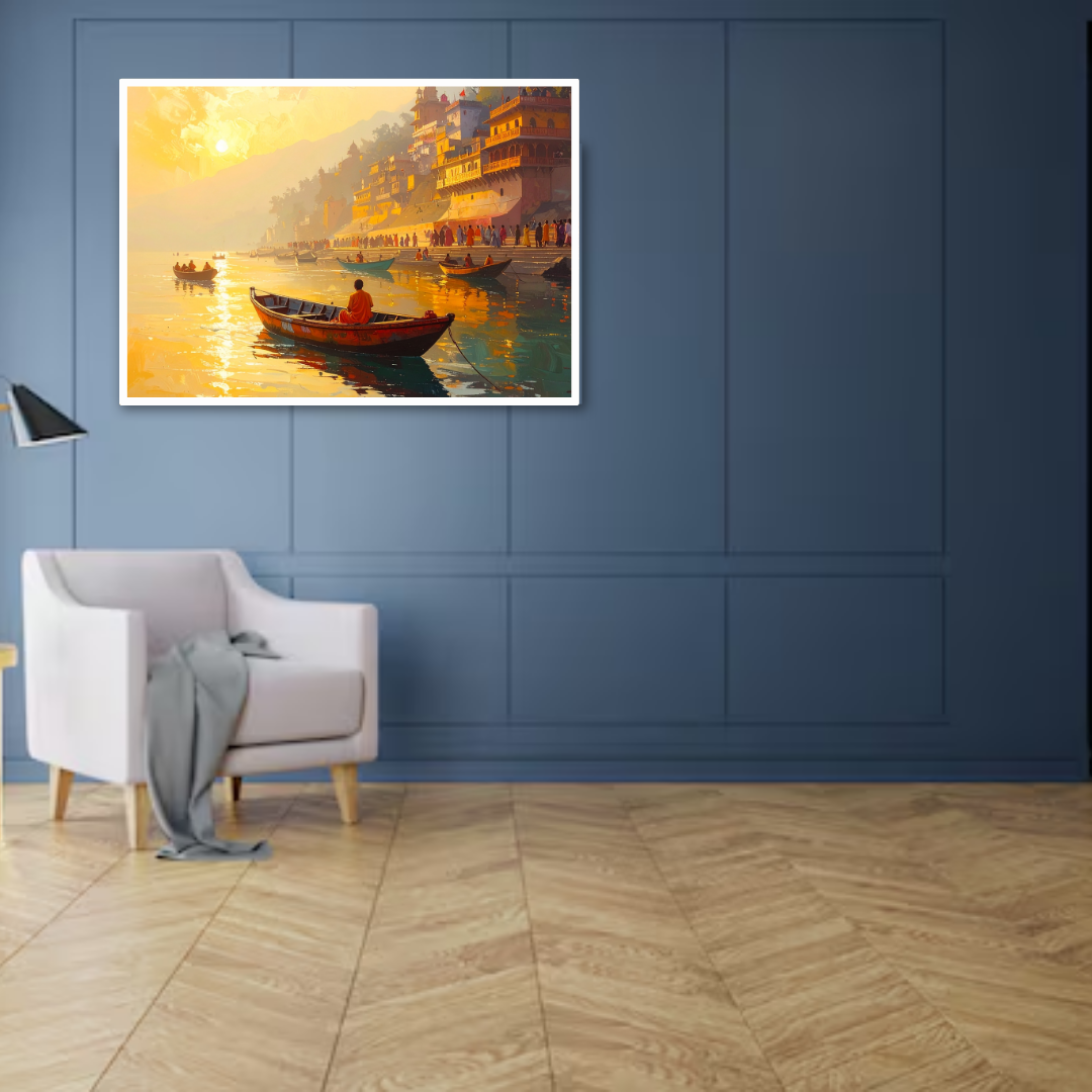Sacred River Morning Light for Spiritual Home Decor