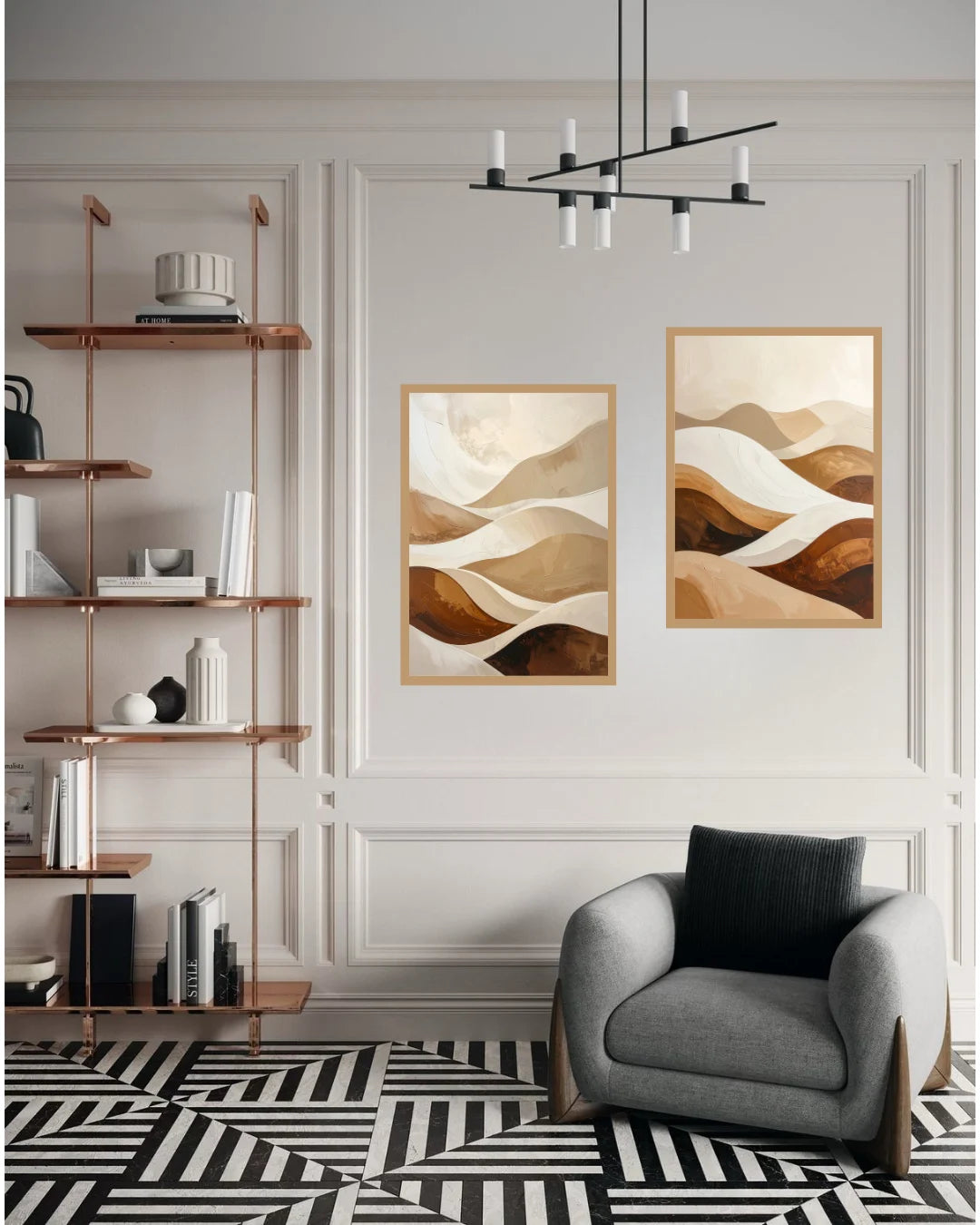 Abstract Desert Waves – Wall Art Canvas