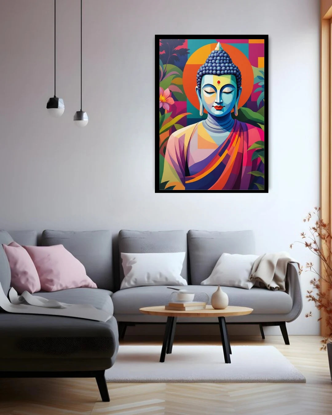 Modern Meditative Portrait - Wall Art Canvas