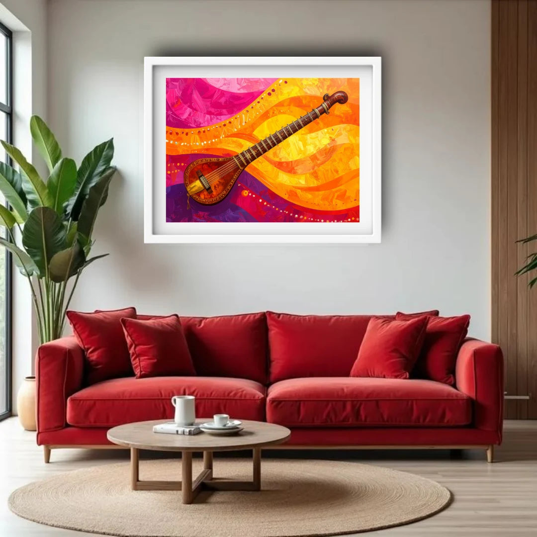 Abstract painting wall art for living room decor