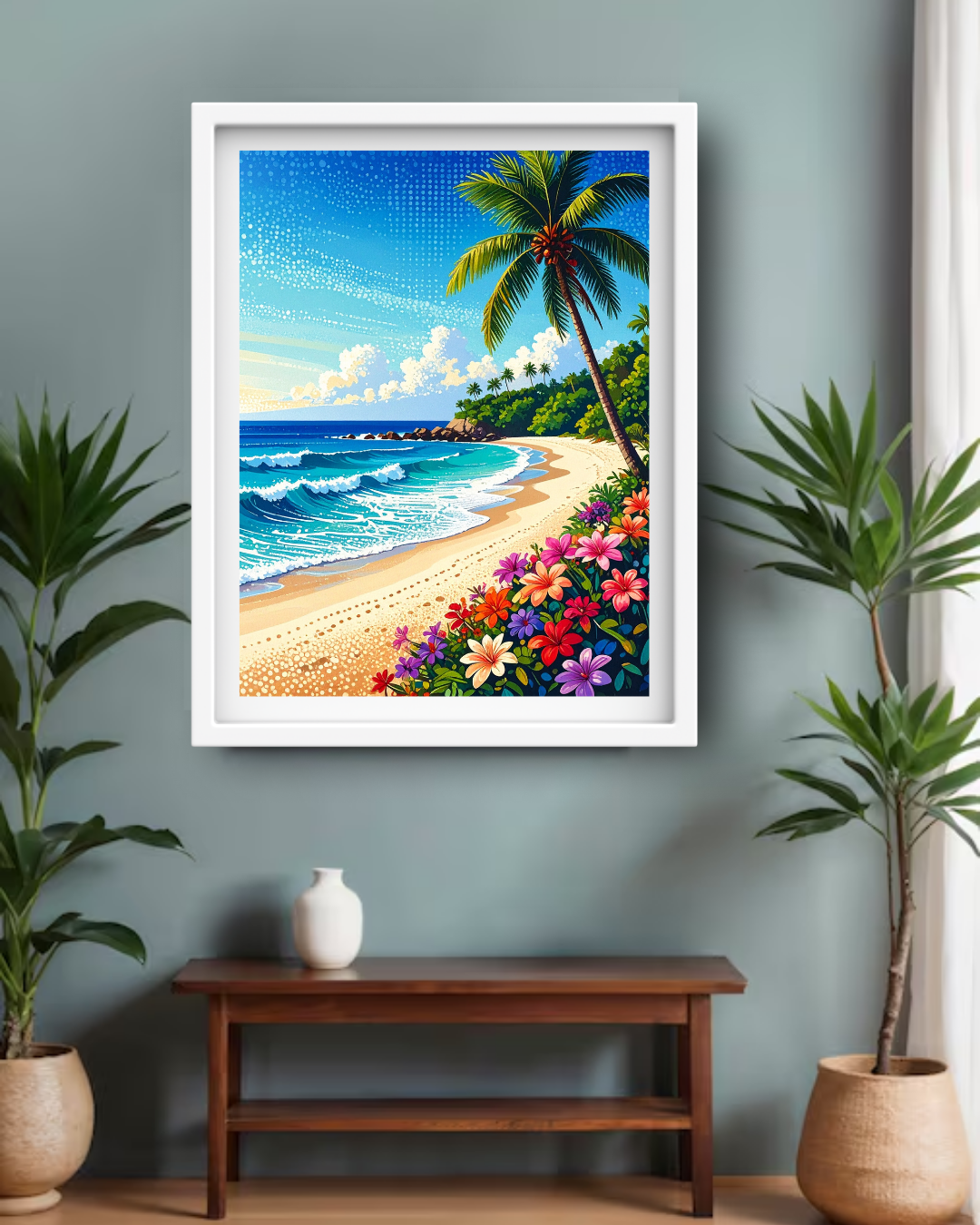 Beach Paradise Art - Wall Art Canvas WallArtVibes