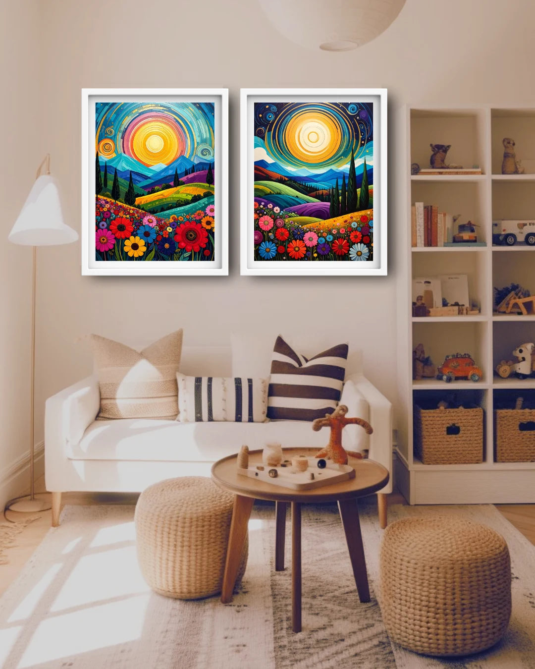 Contemporary nature abstract canvas wall art