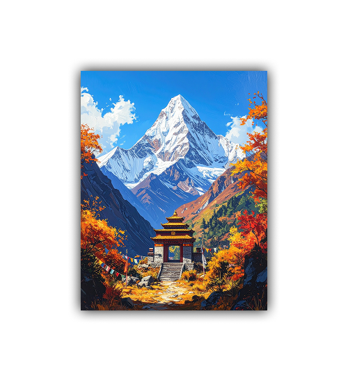 The Trail of Gold and Snow Wall Paintings