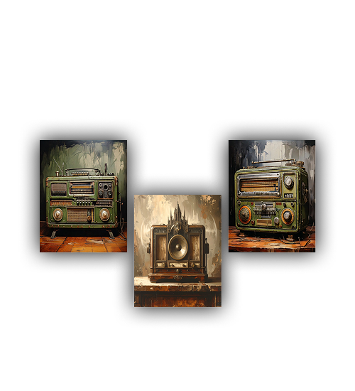 Retro Tunes: Nostalgic Radio Art