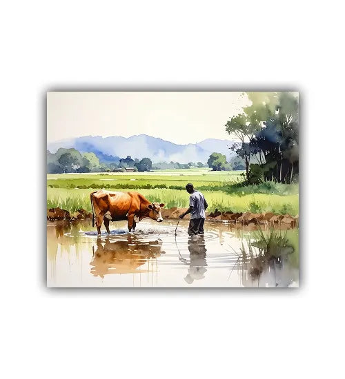 The Gentle Herder - Wall Art Canvas