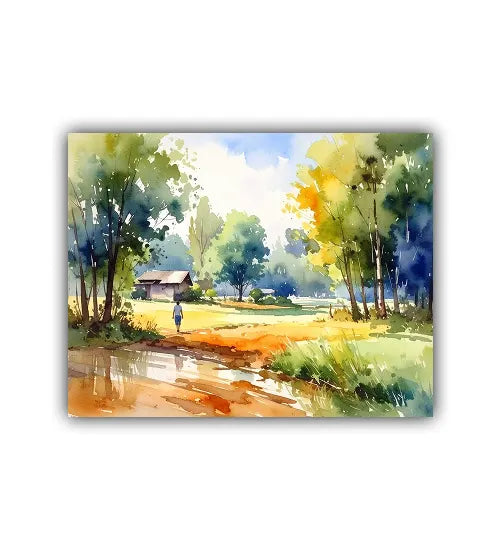 Path of Golden Reflections - Wall Art Canvas