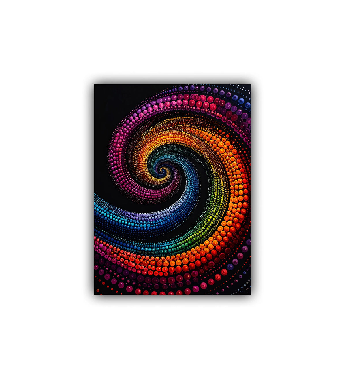 Colorful Spiral Abstract Art - Wall Art Canvas WallArtVibes