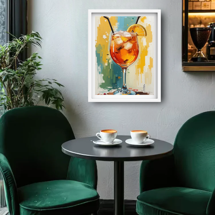 Iced Orange Drink – Modern Wall Art Canvas