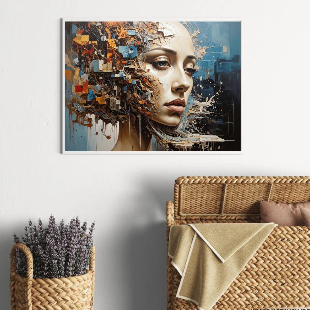 Abstract art piece of a woman&