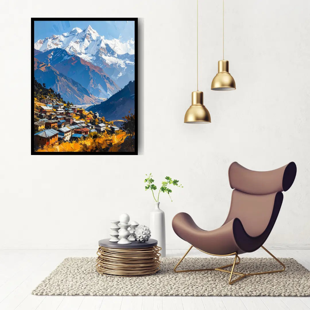 Mountain Homes View – Wall Art Canvas