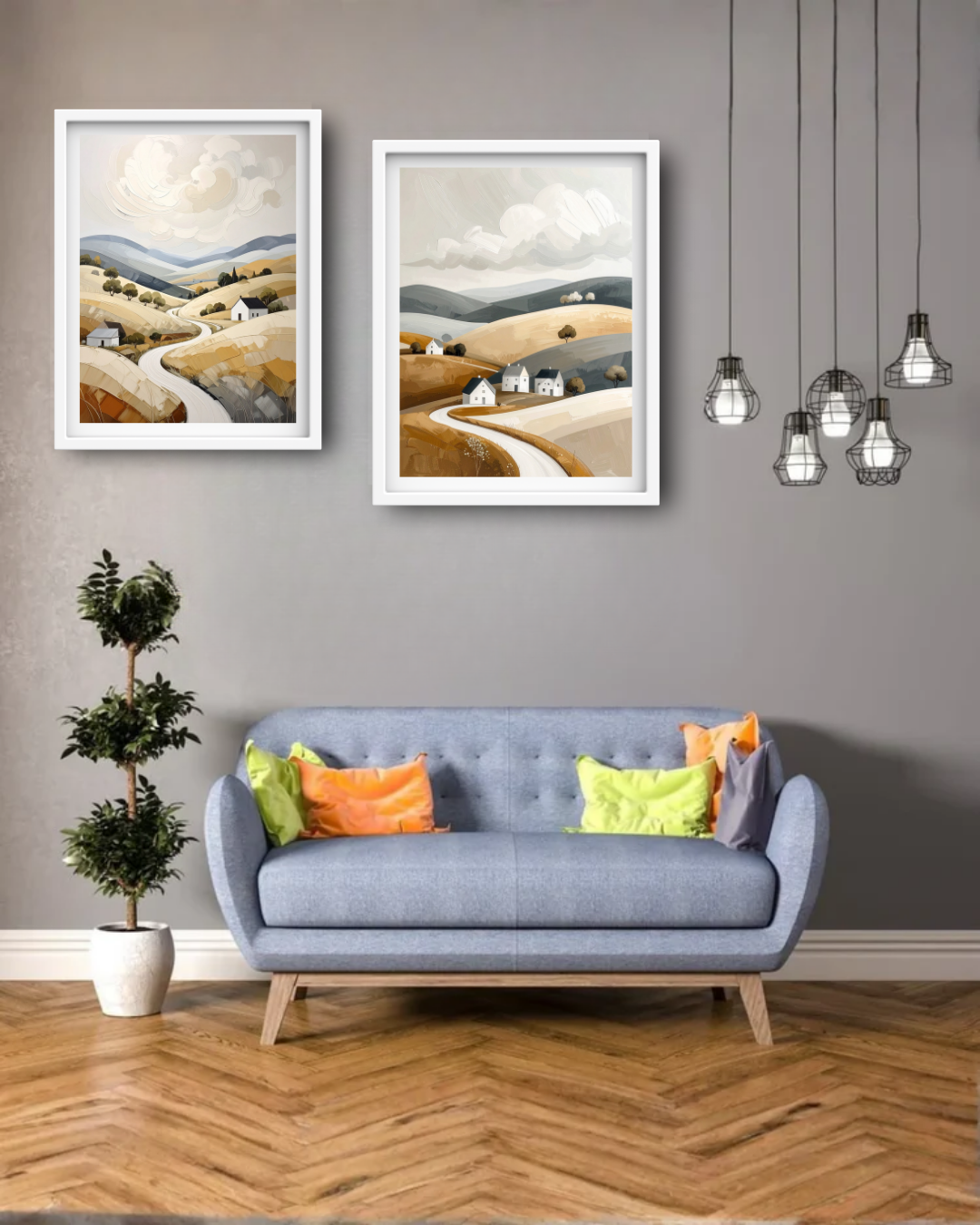 Minimal Landscape Art - Wall Art Canvas WallArtVibes
