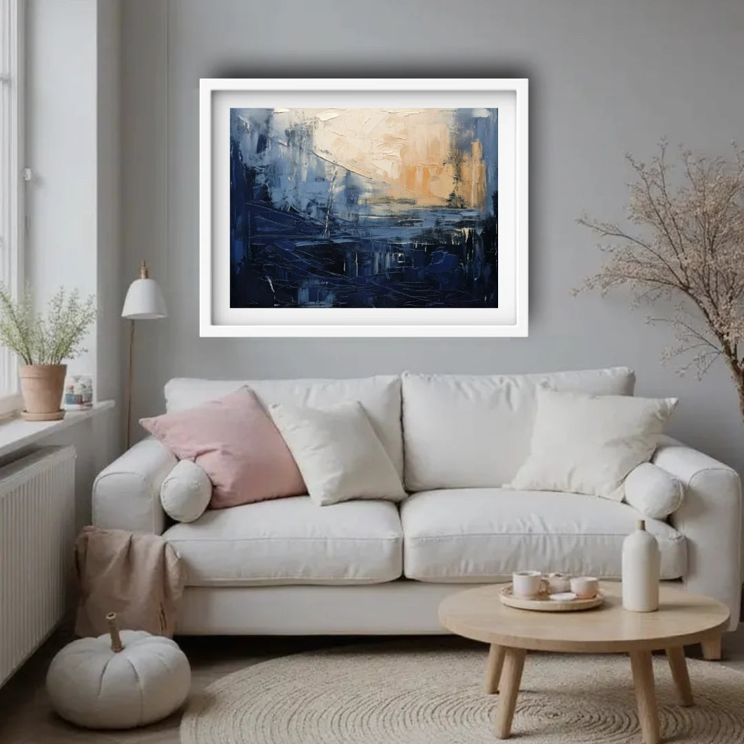 Minimal abstract wall decor for home