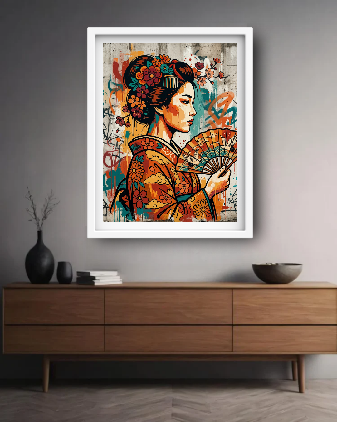 Modern Female Portrait - Wall Art Canvas