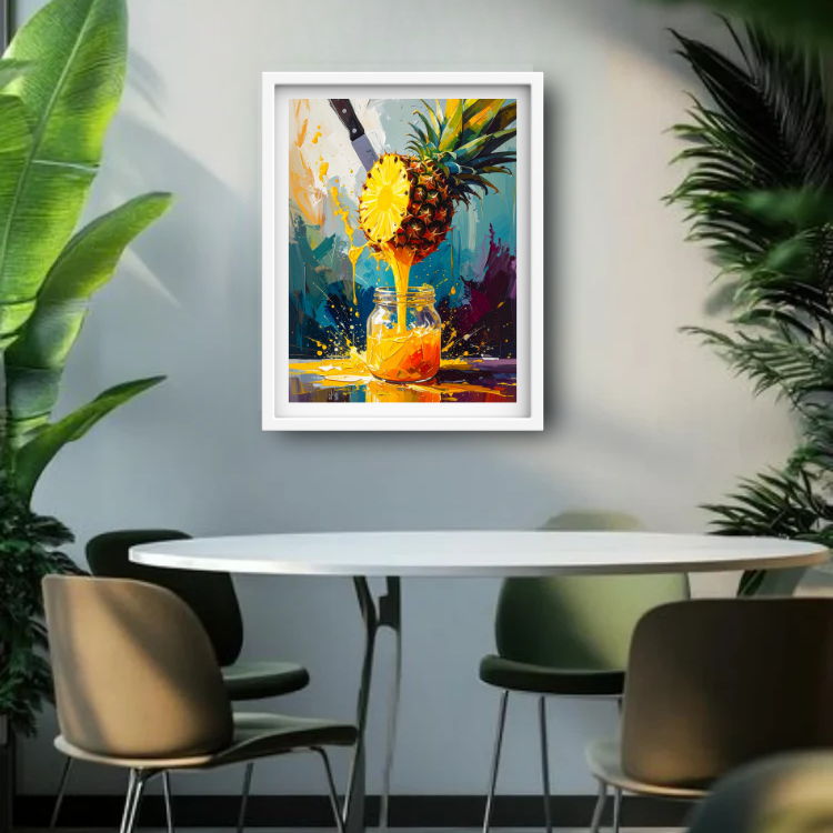 Pineapple Pouring Juice - Morden Wall Art Canvas