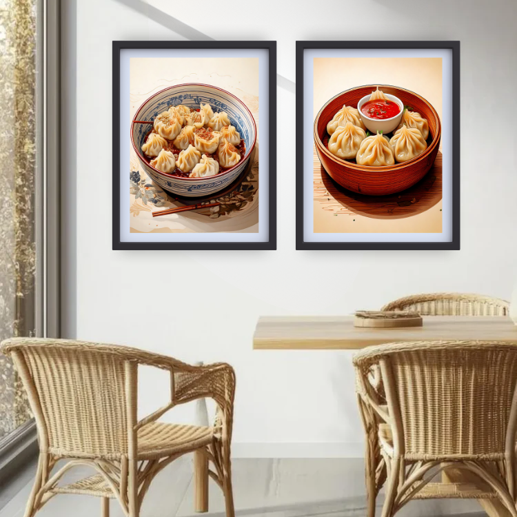 Savory Dumpling - Set Of 2 - Wall Art Canvas