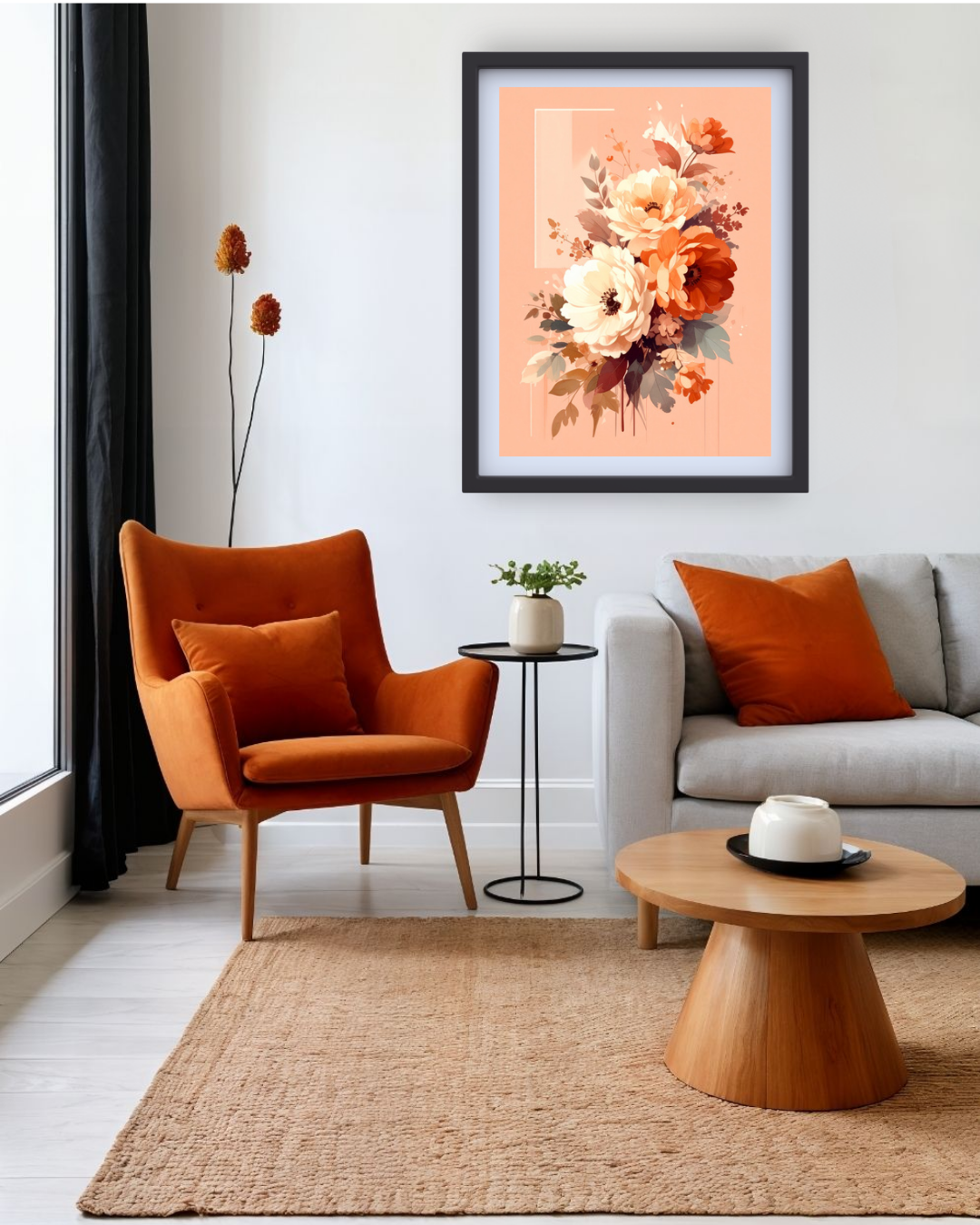 The Soft Floral Cluster - Wall Art Canvas