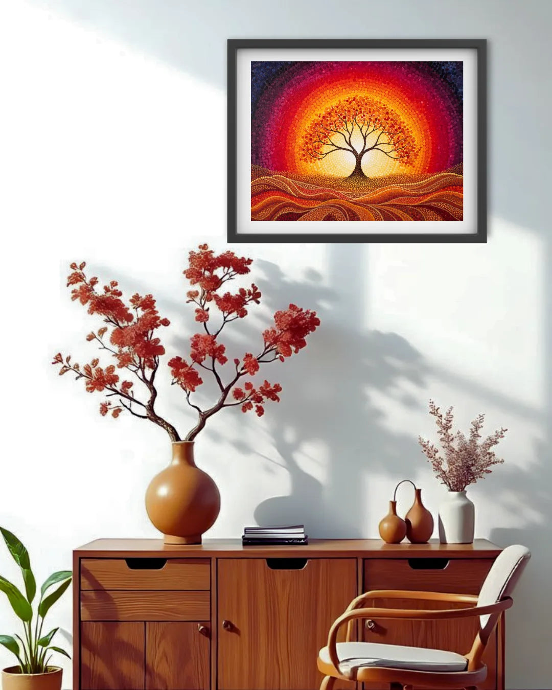 Positive energy tree of life wall art painting for home decor