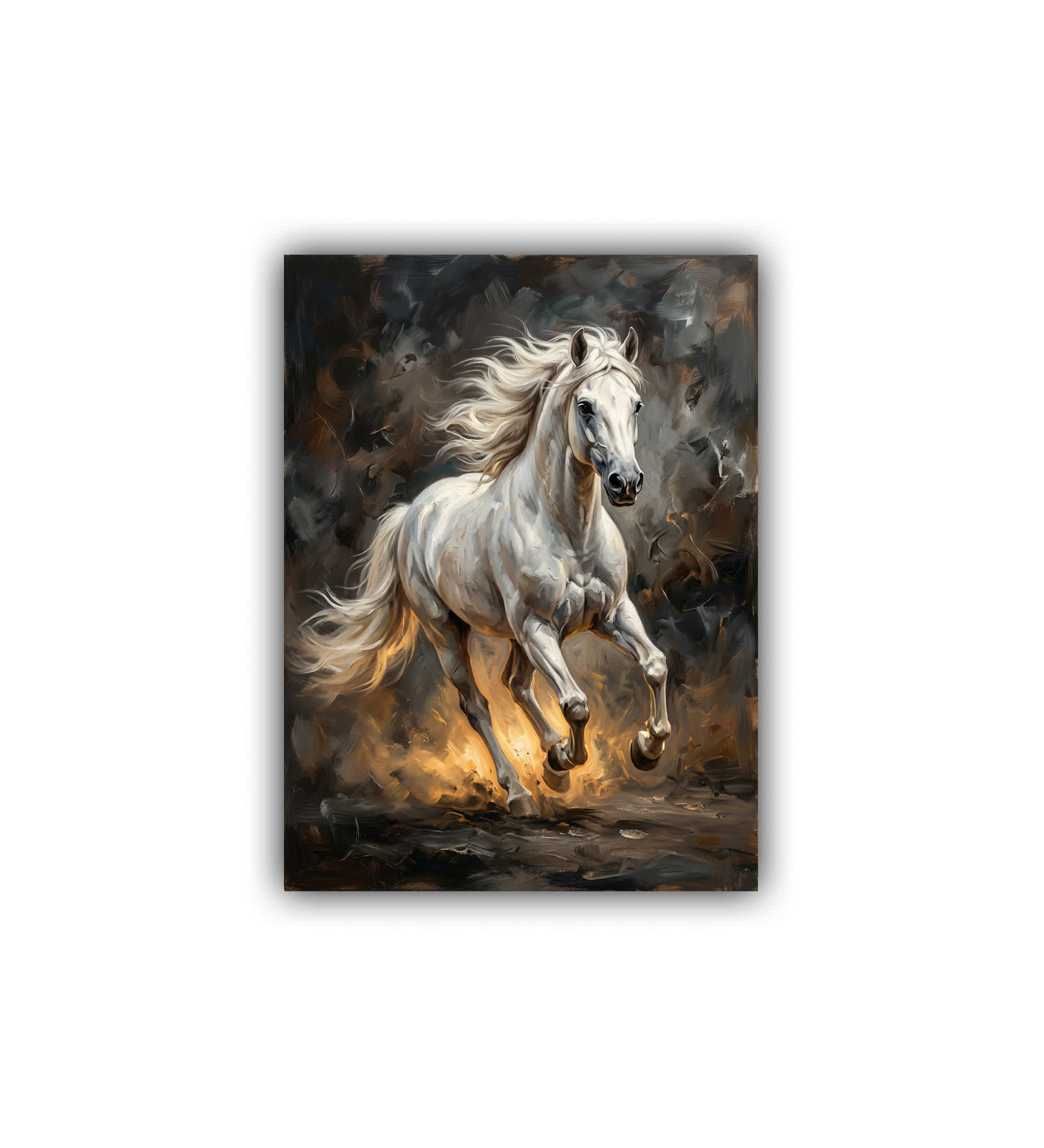 majestic horse wall art canvas animal painting