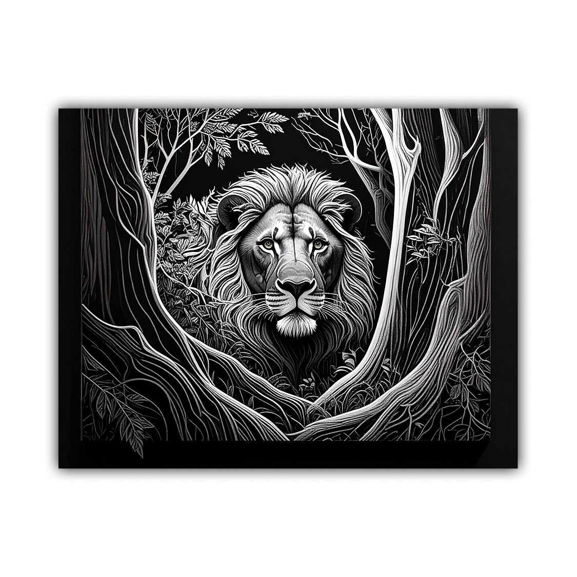 Lion Among the Trees – Wall Art Canvas