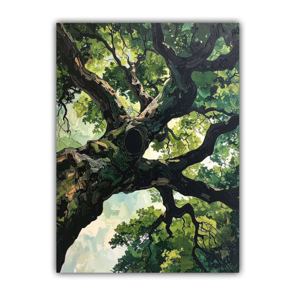 Majestic Green Tree Canopy – Wall Art Canvas