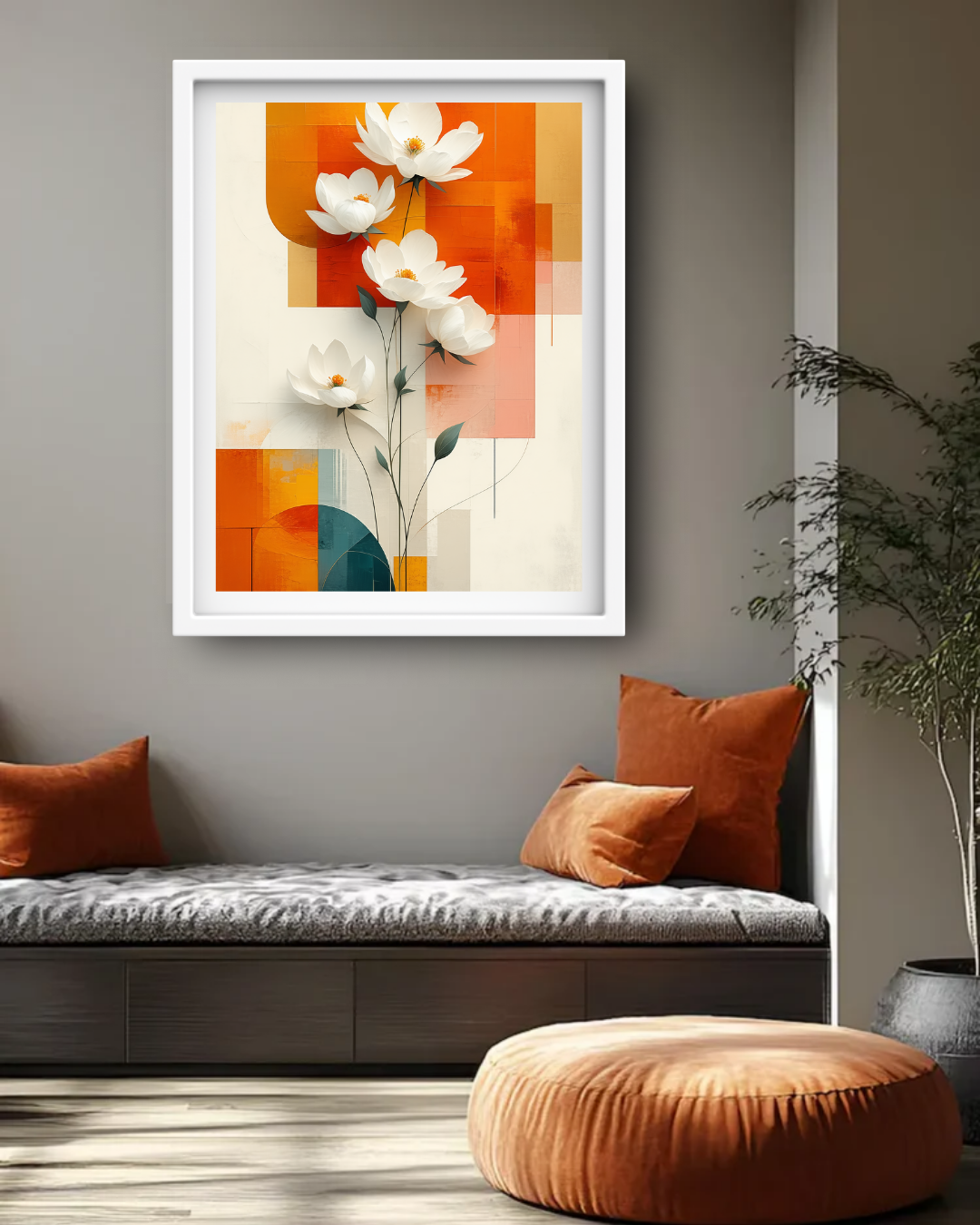 White Cosmos - Wall Art Canvas WallArtVibes