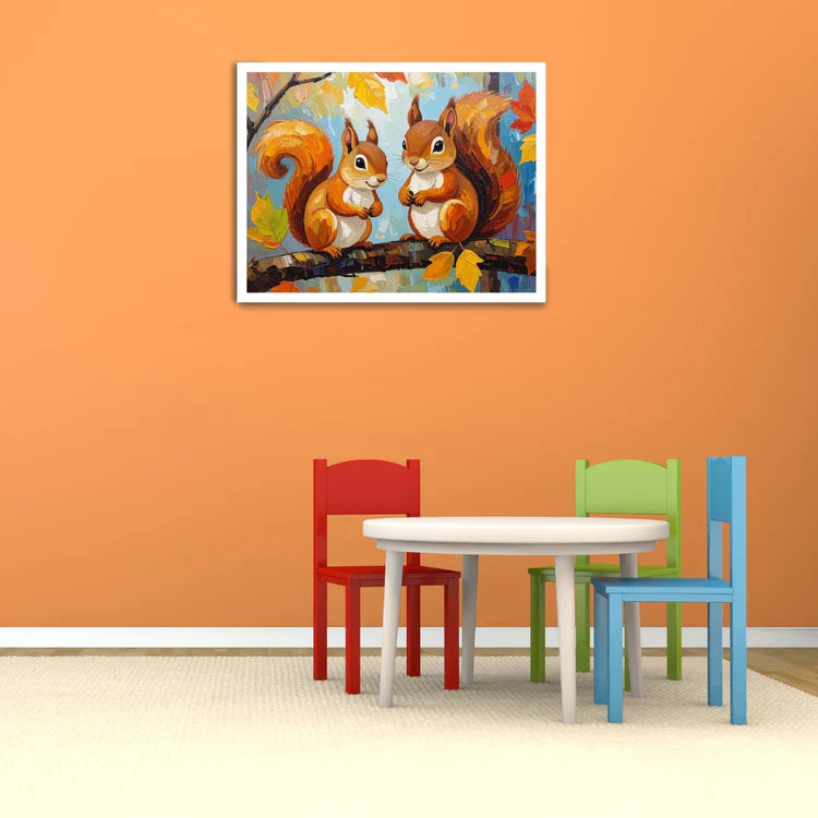 Squirrel Friends – Wall Art Canvas