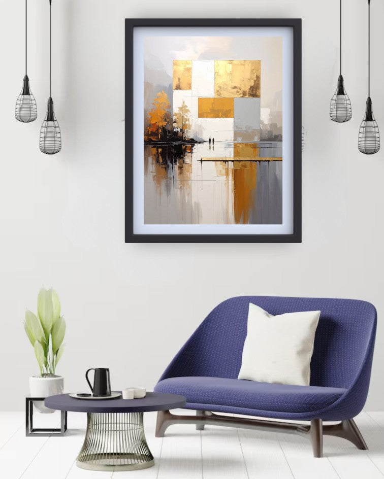 Luxury Gold Abstract Texture - Wall Art Canvas